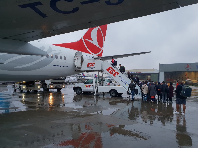 土耳其航空 777/738 商務艙紀錄 TPE-IST-AGP 馬拉加 伊斯坦堡 2019：第二段的飛行是IST到AGP