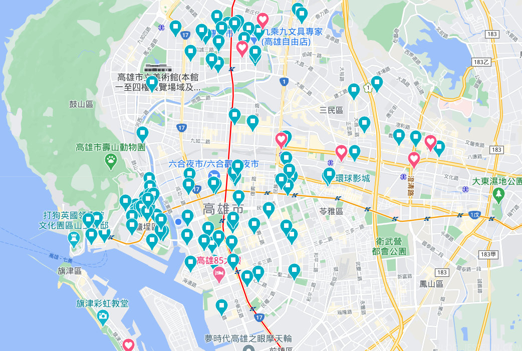 傑西大叔的私房秘密地圖們：高雄的美食地圖