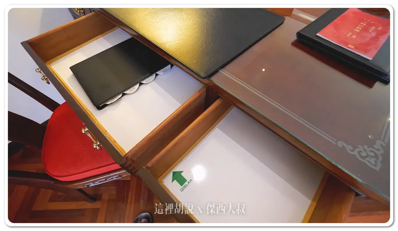 回教專用基卜拉，麥加的方向現在很多飯店都沒標示了，只有部分比較經典的老闆店
