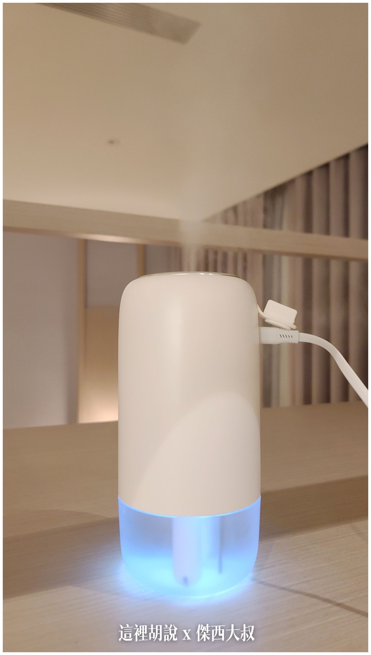 因為知道有暖氣所以也有帶加濕器