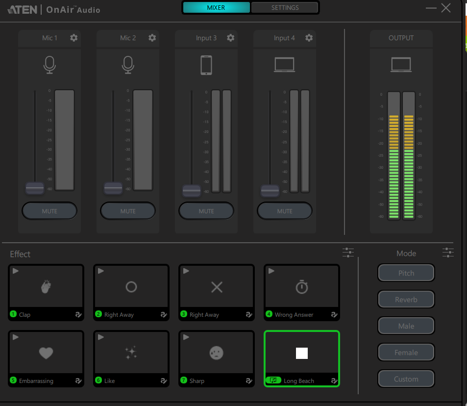 七個20秒音軌 一個40秒音軌作為SOUND PAD 使用上方式調整兩支麥克風跟手機音量的功能INPUT 4是電腦本身的音量的部分 七個20秒音軌 一個40秒音軌作為SOUND PAD 使用上方式調整兩支麥克風跟手機音量的功能INPUT 4是電腦本身的音量的部分