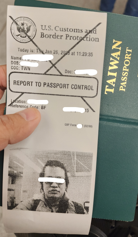 因為有打X所以需要到人工窗口報到進行人工查驗
