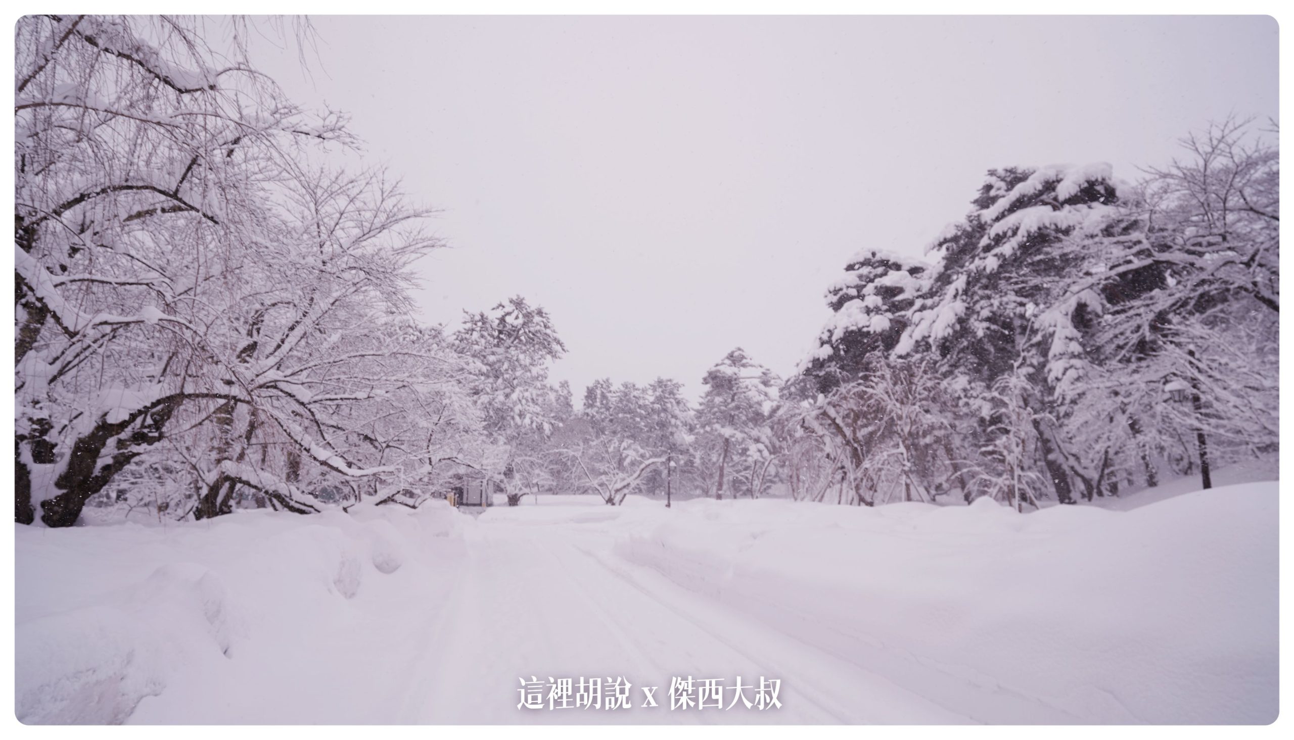 弘前：弘前城散策 午餐法餐 大正浪漫下午茶 在雪地裡散步(滑倒)：弘前城 散步