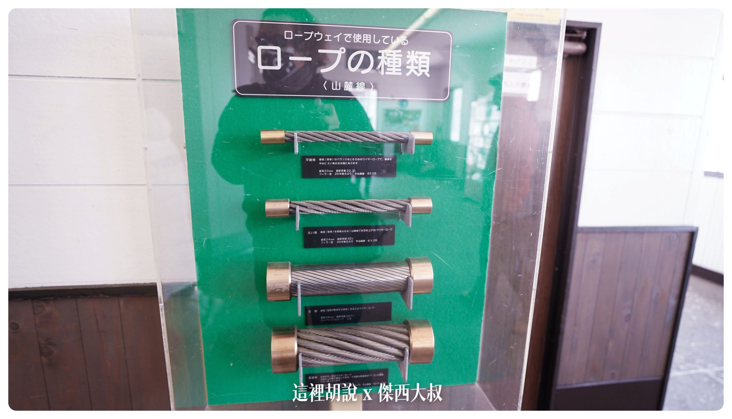 纜車站展示的纜線