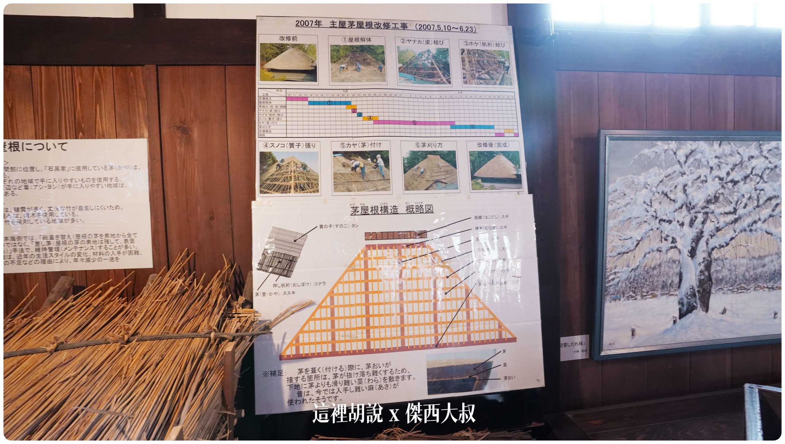 現在的茅草是2007重鋪的 現在的茅草是2007重鋪的