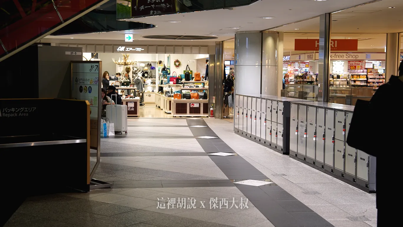 部分置物櫃使用的是投幣式