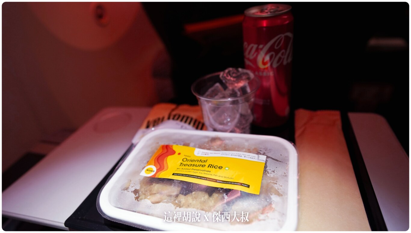 酷航787 三種等級座位 雙走道低成本航空 SCOOT PLUS豪華經濟艙 台北札幌來回飛行記錄：回程餐點