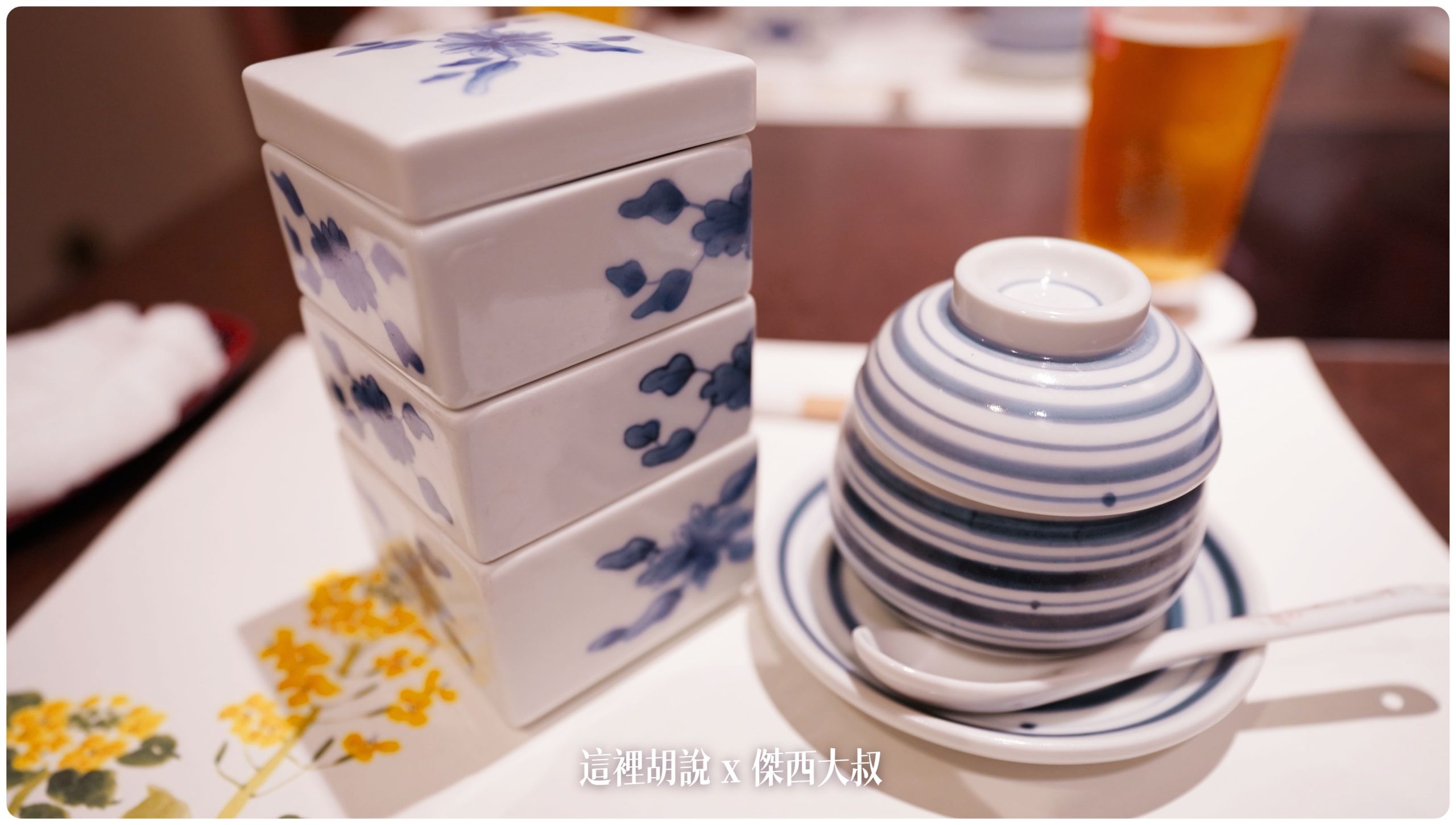 小菜是用這樣疊疊樂的方式送上來的都是豆類製品