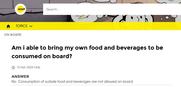 Am i able to bring my own food and beverages to be consumed on board?