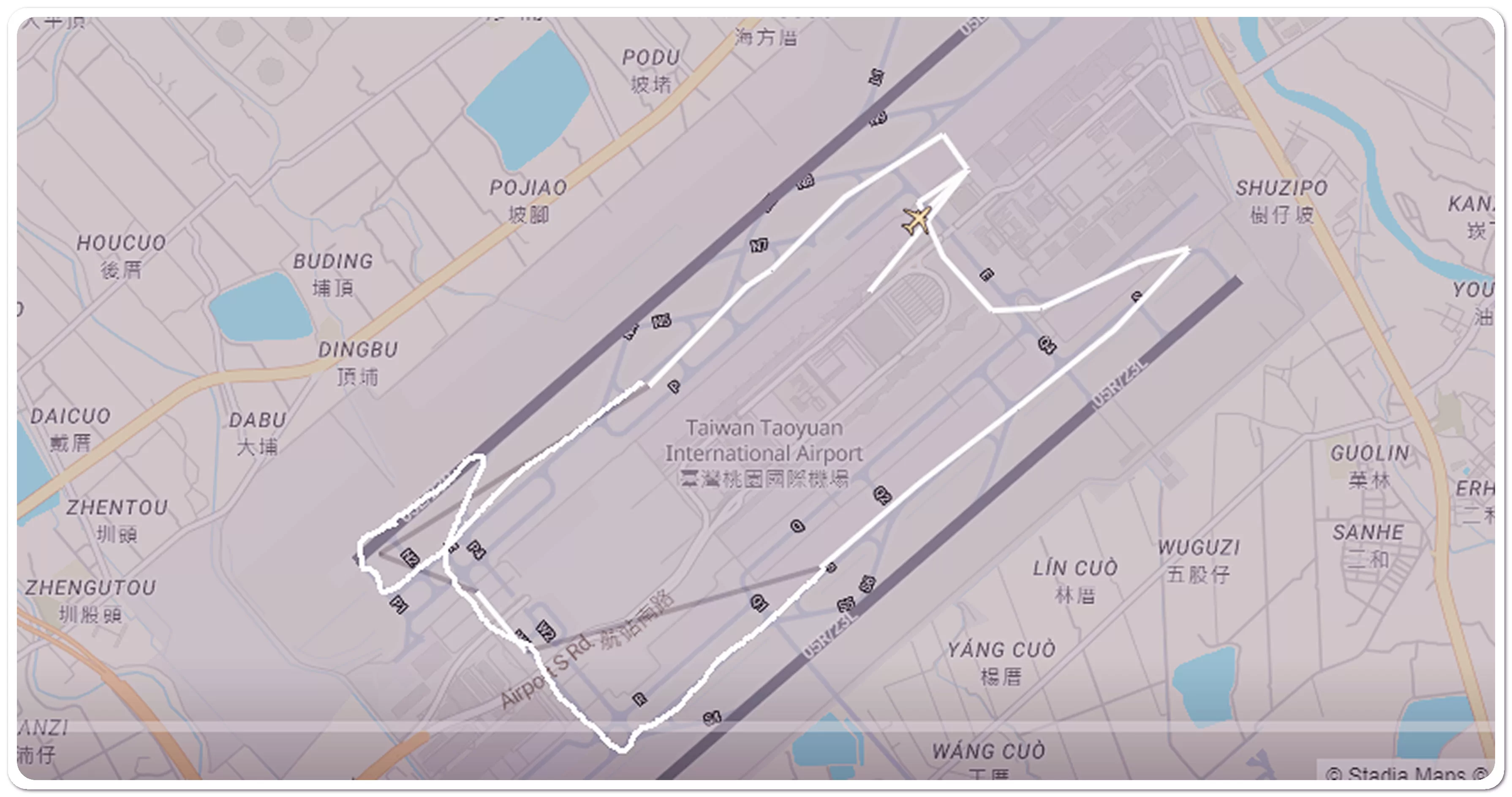 本次進入跑道路徑