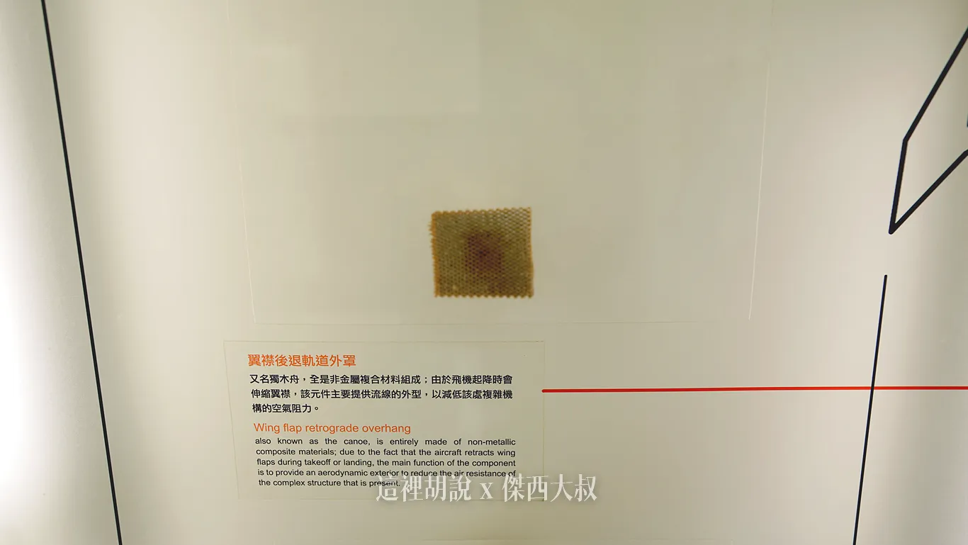 飛機因為為了要輕量化，所以很多多結構都會出現這樣蜂窩形狀的結構