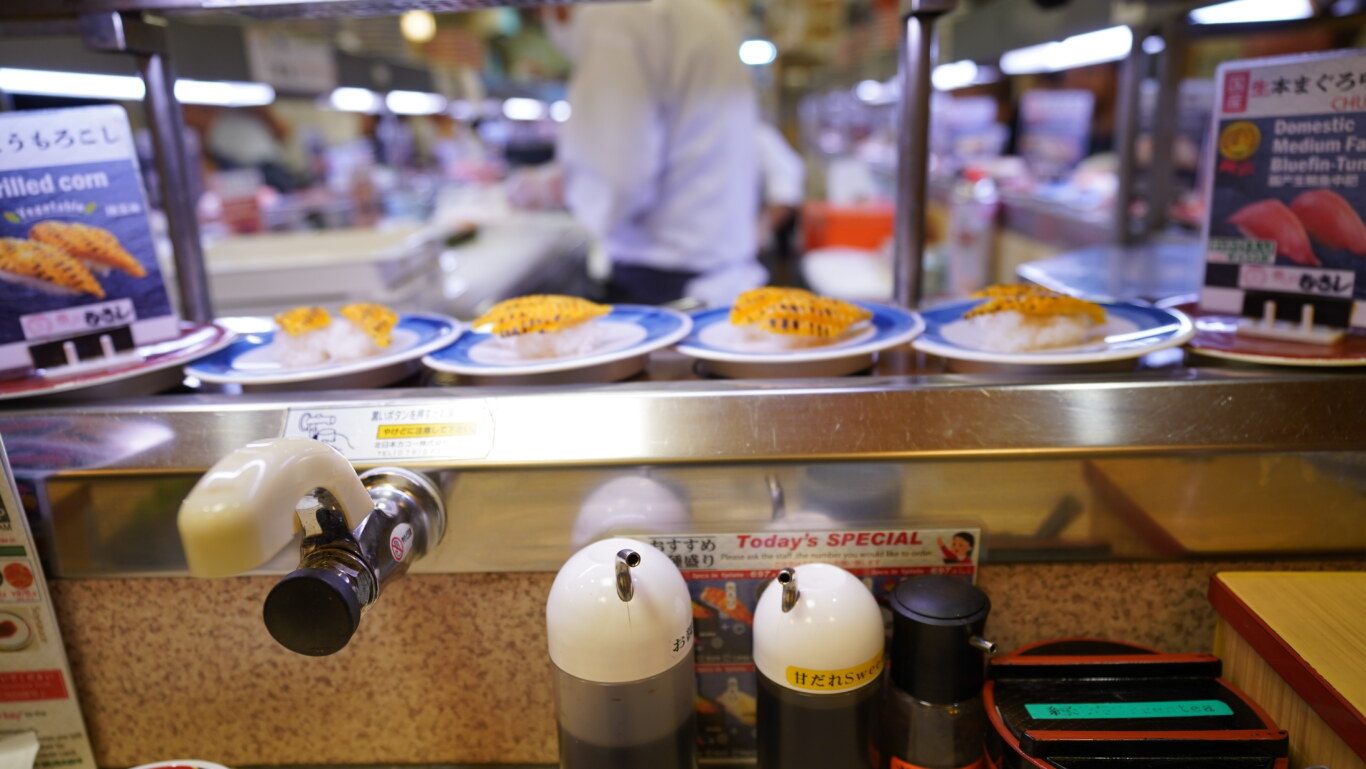 京都三條 武藏迴轉壽司本店 新鮮推！：迴台/點餐