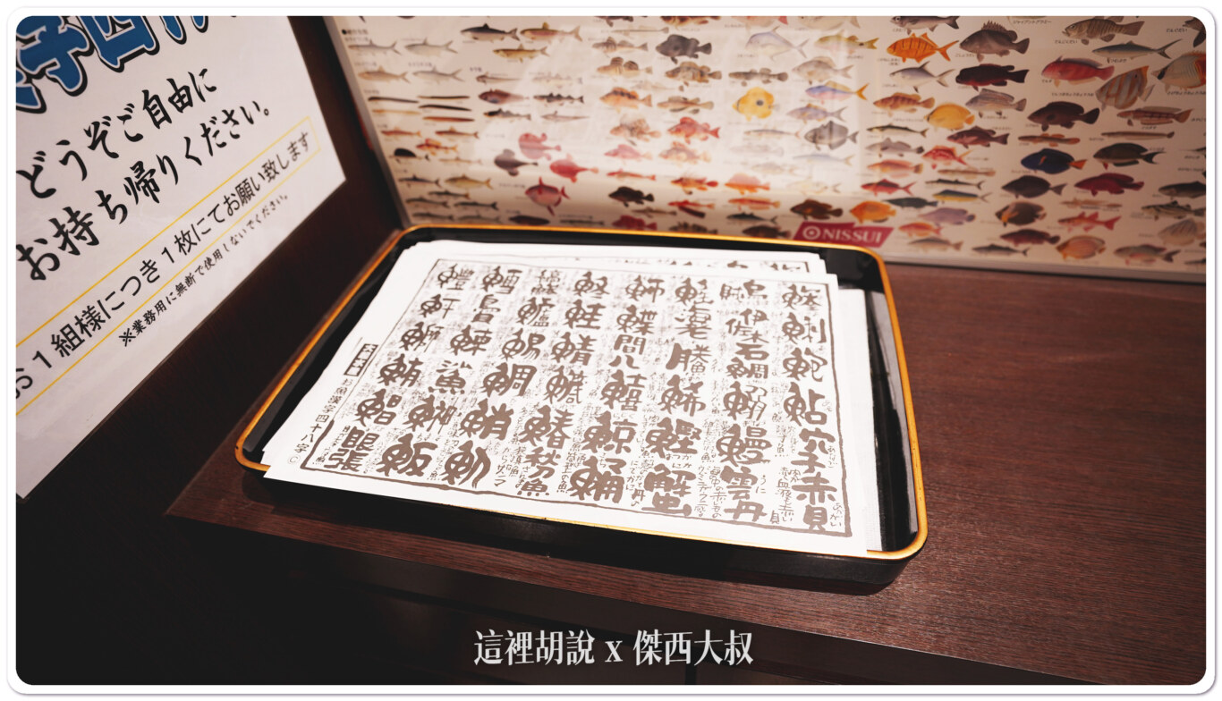 魚類的漢字，可以拿一張