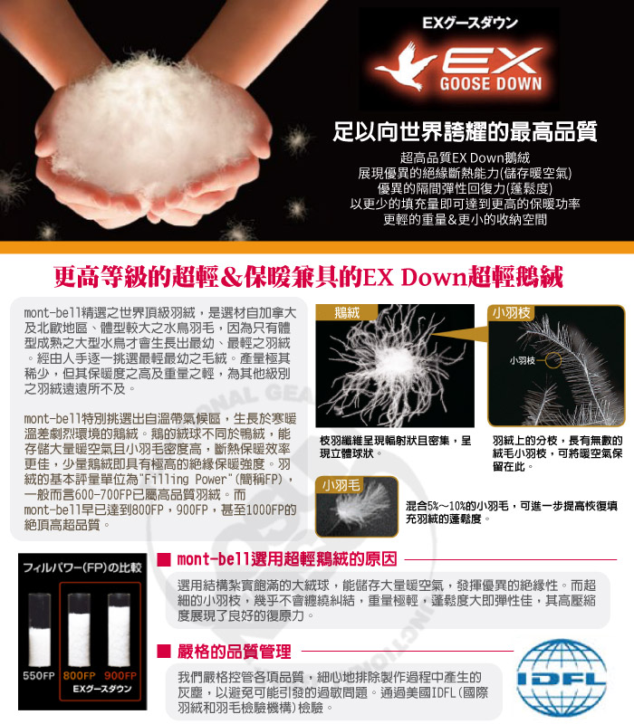 日本行特別指定購入產品 MONTBELL 外套 防水透氣又保暖 日本131分店可退稅！：第一：外套保暖層分開買 先看保暖層