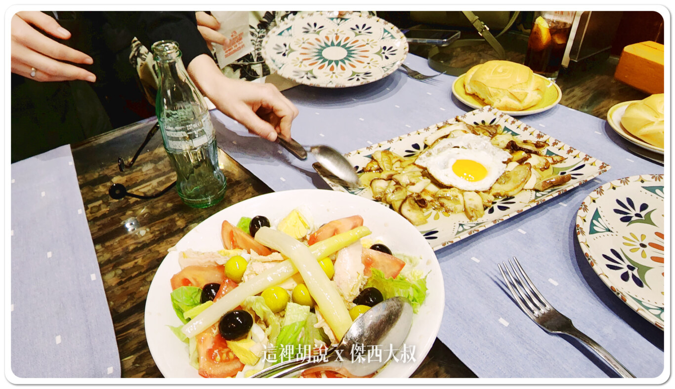 Burgos / El Lagar de Isilla 酒莊開的餐廳 碳火直烤羊肉：用餐餐點