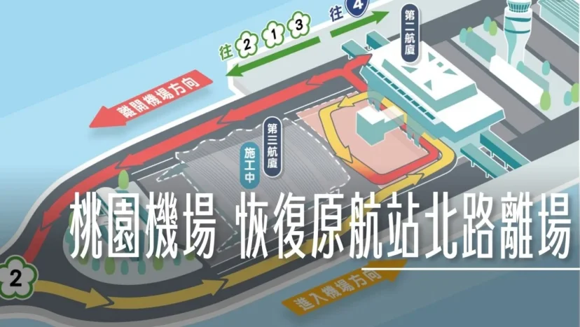 桃園機場 2/20日起 開放北面道路 調整二航進出動線 - 這裡胡說 JL TALKS 桃園機場 2/20日起 開放北面道路 調整二航進出動線 - 這裡胡說 JL TALKS