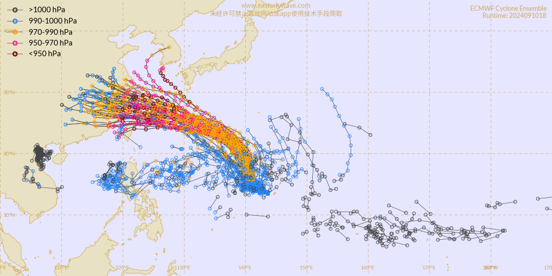 航空事件簿 2024/09 貝碧佳颱風：路徑系集預測分析