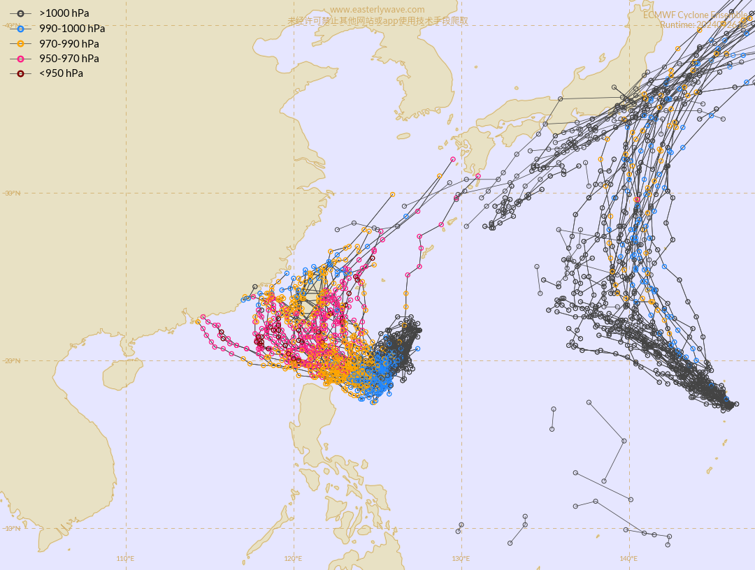 航空事件簿：2024/10  燕子/山陀兒颱風：9/27 路徑