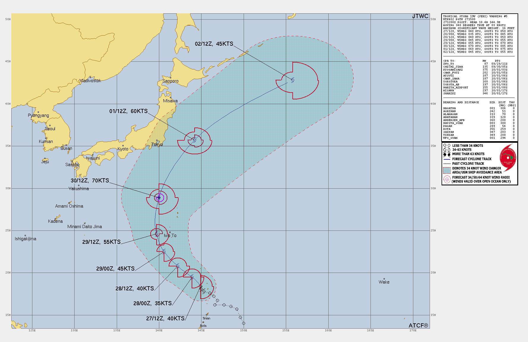 航空事件簿：2024/10  燕子/山陀兒颱風：9/28 清晨預報路徑