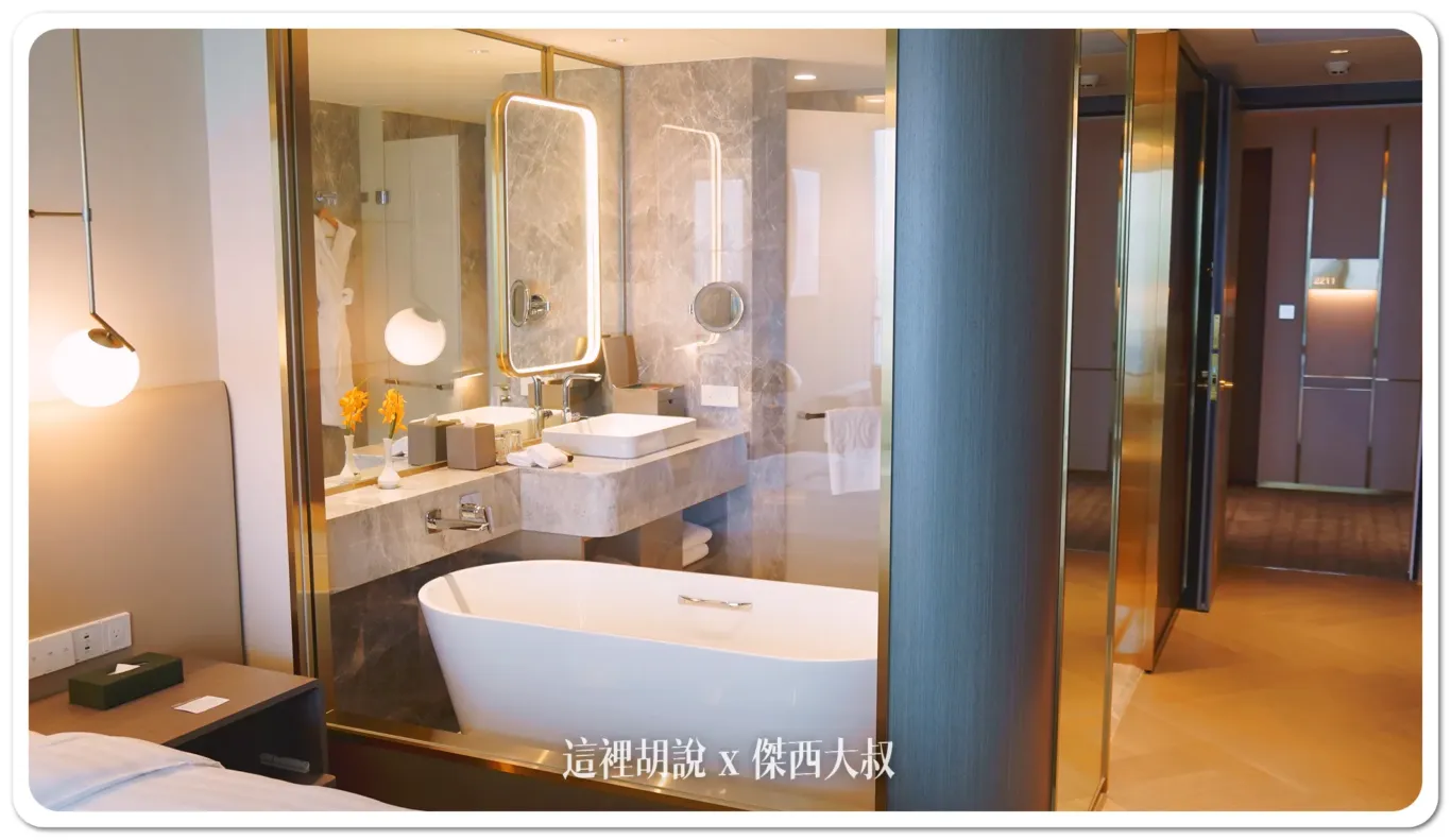 Even the most essential rooms have a bathtub and a separate shower area. Pretty sweet deal.