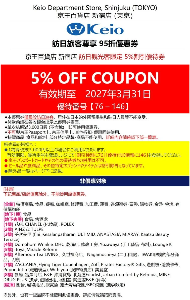 日本旅遊折價券收集清單!!日本旅遊必備:各折價券使用規定 日本旅遊折價券收集清單!!日本旅遊必備:各折價券使用規定