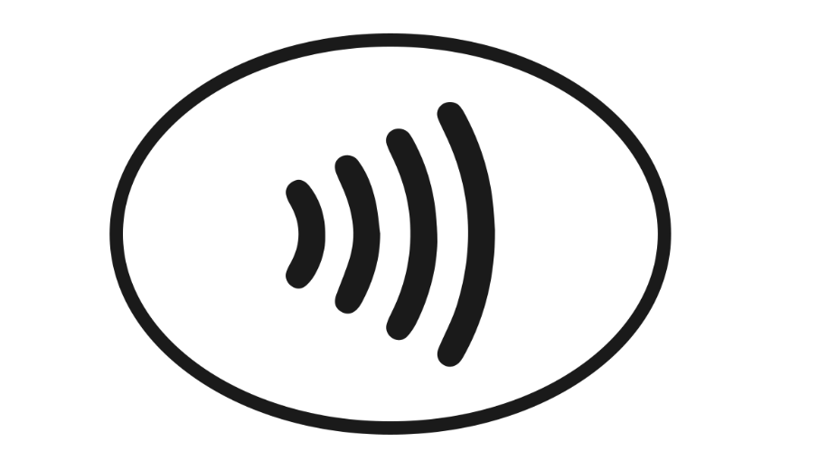 在日本刷卡部分商店 不能使用感應刷卡 包含APPLY PAY：感應刷卡的圖示
