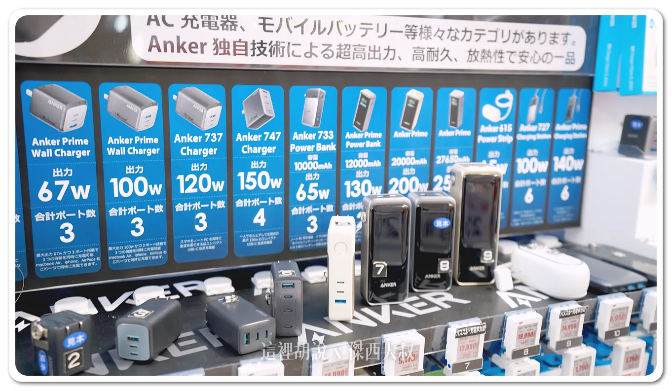 ANKER也是另外一個知名的PD充電品牌 ANKER也是另外一個知名的PD充電品牌