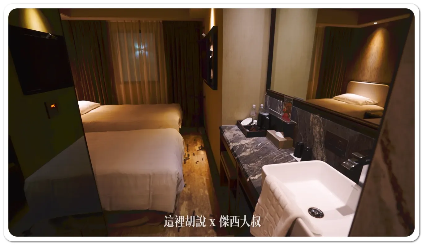 本次入住的房型是雙人床對內的房型