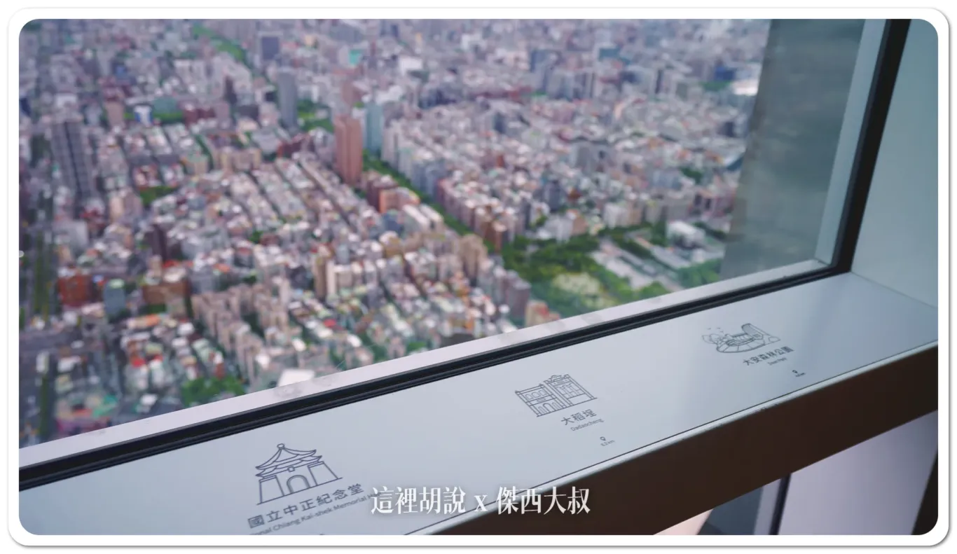 很貼心的在每一個重點建築物的方向，觀景台上還有指示跟介紹