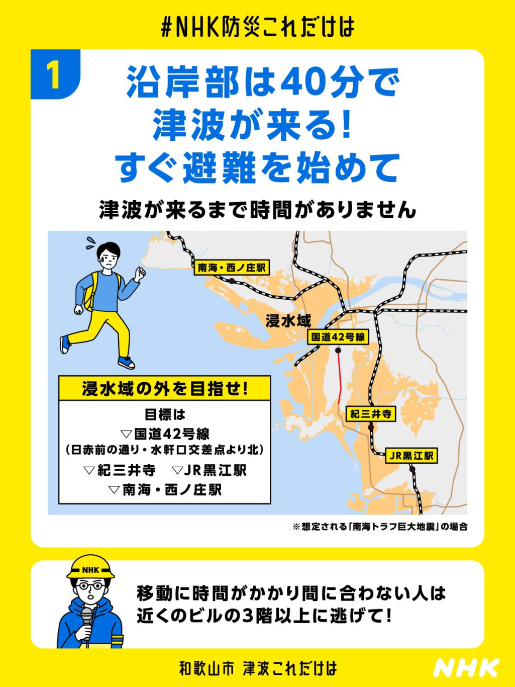 日本九州7.1地震 日本氣象廳發布『南海海槽地震臨時情報（注意）』的代表意義 你可以怎麼做 海嘯撤退地點：各區建議撤離地點