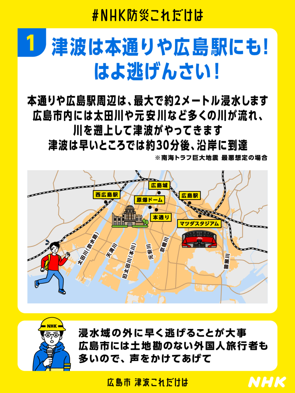 日本九州7.1地震 日本氣象廳發布『南海海槽地震臨時情報（注意）』的代表意義 你可以怎麼做 海嘯撤退地點：各區建議撤離地點