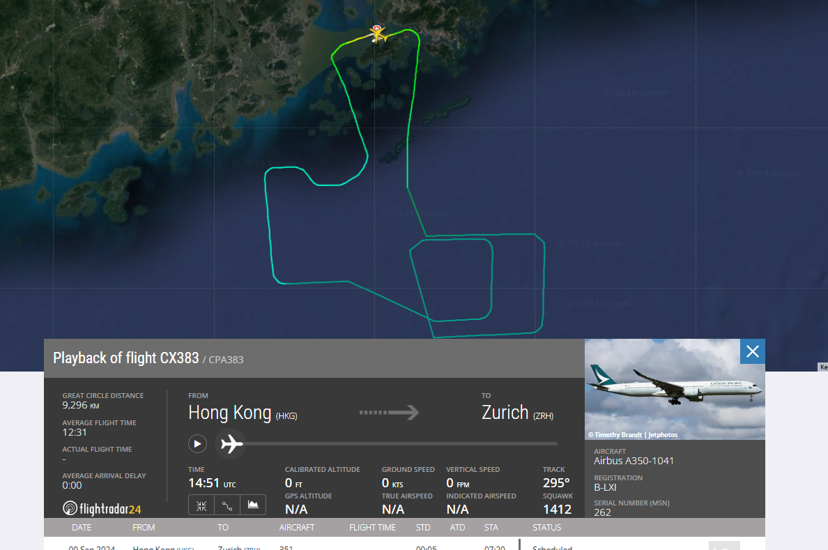 國泰航空A350引擎問題 全機隊停飛更換零件 取消94航班 香港發布初步調查報告 歐盟針對全A350使用引擎下達適航指令：9/2-9/5 問題敘述