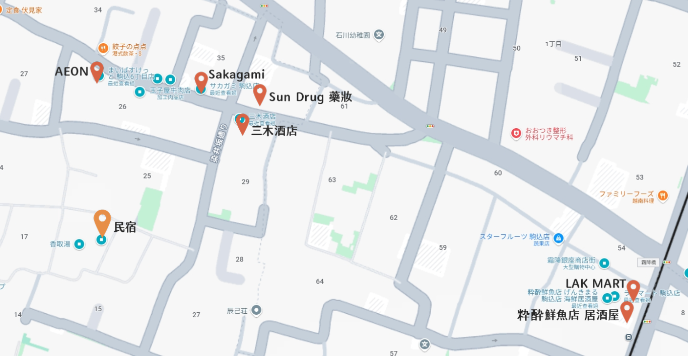 山手線駒込 住宅區的生活 超市有夠多 - 這裡胡說 JL TALKS