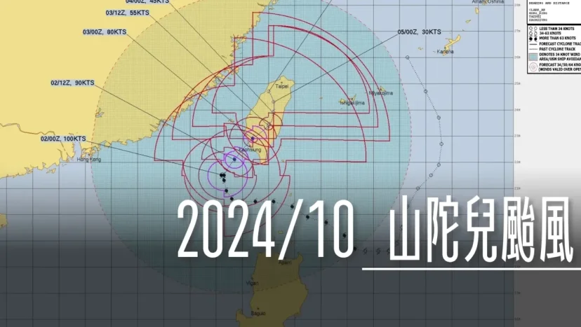航空事件簿：2024/10  燕子/山陀兒颱風 高雄出現破百海浬 - 這裡胡說 JL TALKS