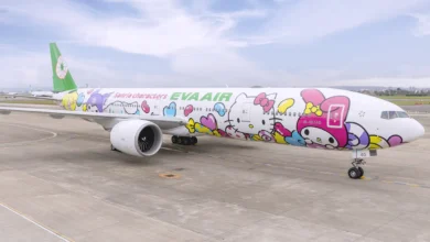 長榮航空今年度第三台Hello Kitty彩繪機「糖果機」壓軸登場 六台彩繪機全部到齊 - 這裡胡說 JL TALKS
