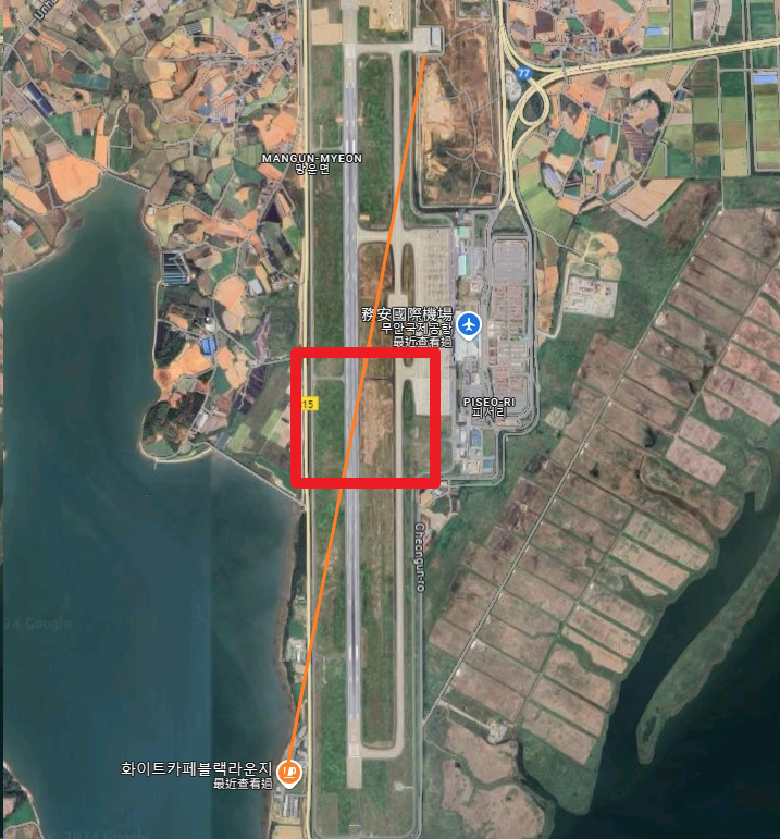 航空事件簿：濟州航空HL8088/7C-2216 737-800 務安機場意外：落地區推算