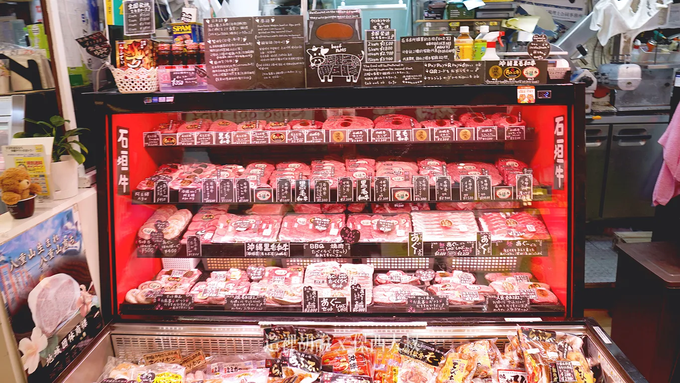 現場也有石垣牛，沒錯，買完也可以上去代客料理