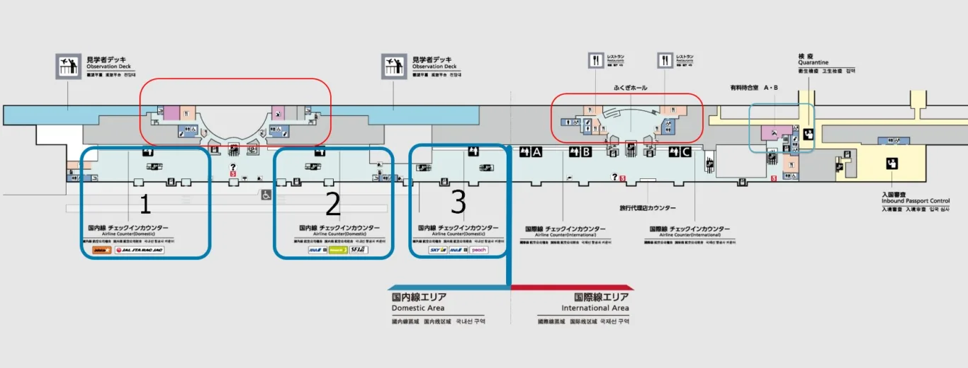 【懶人包】那霸機場全攻略 手把手教你機場寄物 直衝三大賞機平台：二樓：前往單軌電車站