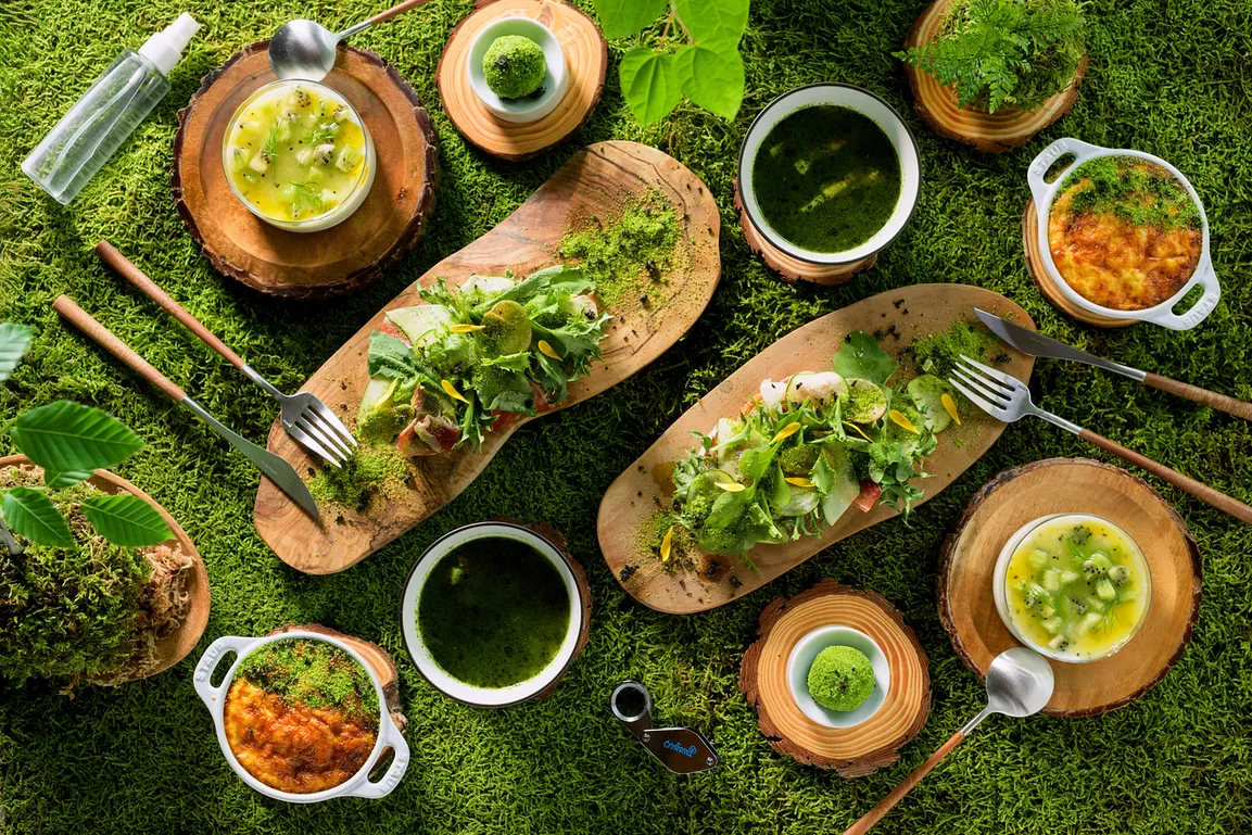 不僅美味，更可享受苔蘚般外觀的「苔蘚早餐」