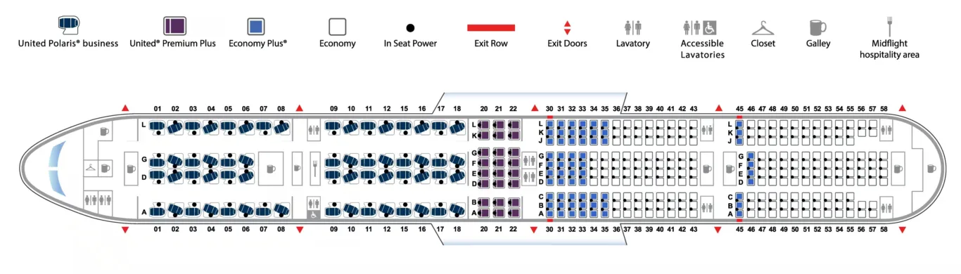分區照片開箱：聯合航空 777-200 / 777-300 經濟艙：777-300（77W）
