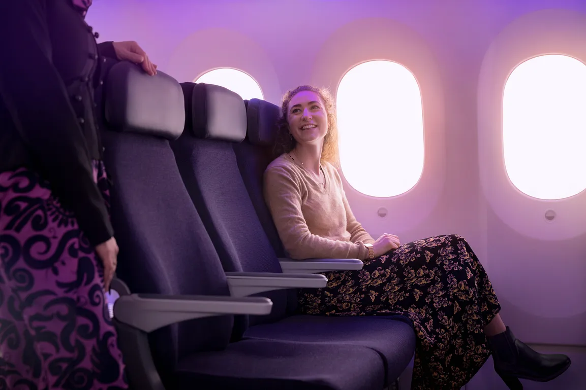 紐西蘭航空首架改裝 配有全新客艙的 787 將於五月投入營運：經濟艙客艙座位