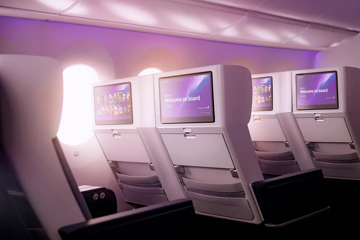 紐西蘭航空首架改裝 配有全新客艙的 787 將於五月投入營運：豪華經濟艙客艙座位
