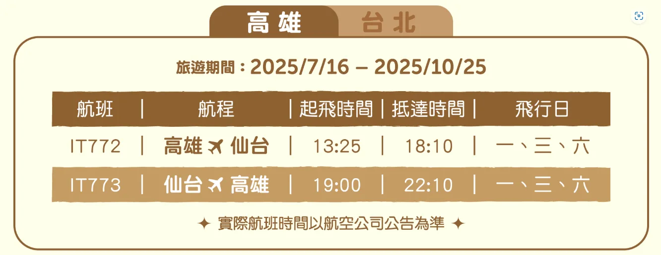 虎航開賣高雄-仙台航線 7/16開航 - 這裡胡說 JL TALKS