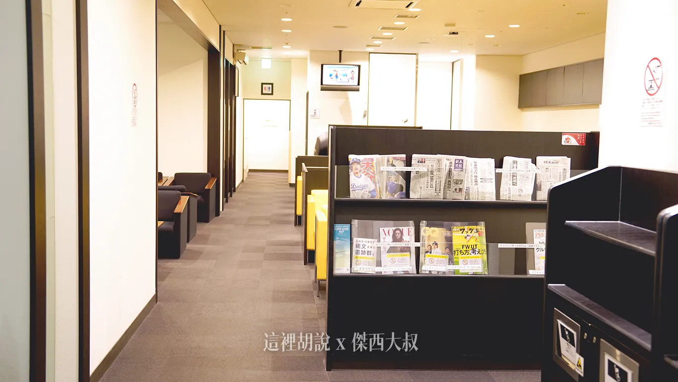 空間並不大，抵達的時候使用人沒有很多（從入口拍攝）