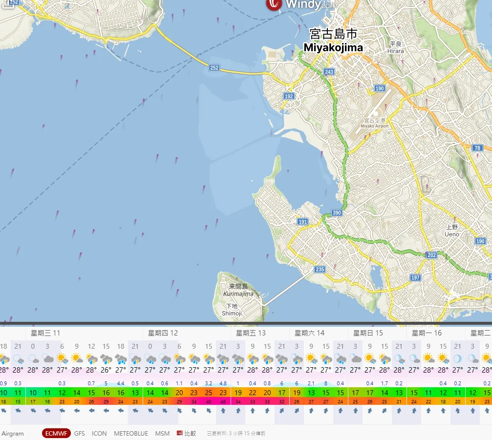 航空事件簿 2025/06 WP92（蝴蝶颱風） WP94：6/6 天氣模型計算變化