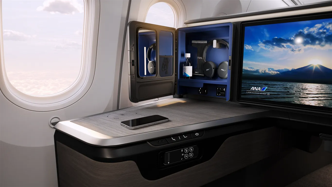 全日本空輸 (All Nippon Airways) 推出新版本「THE Room FX」超大尺寸座椅，將商務艙提升至全新境界：關於「THE Room FX」- 透過創新提升舒適度