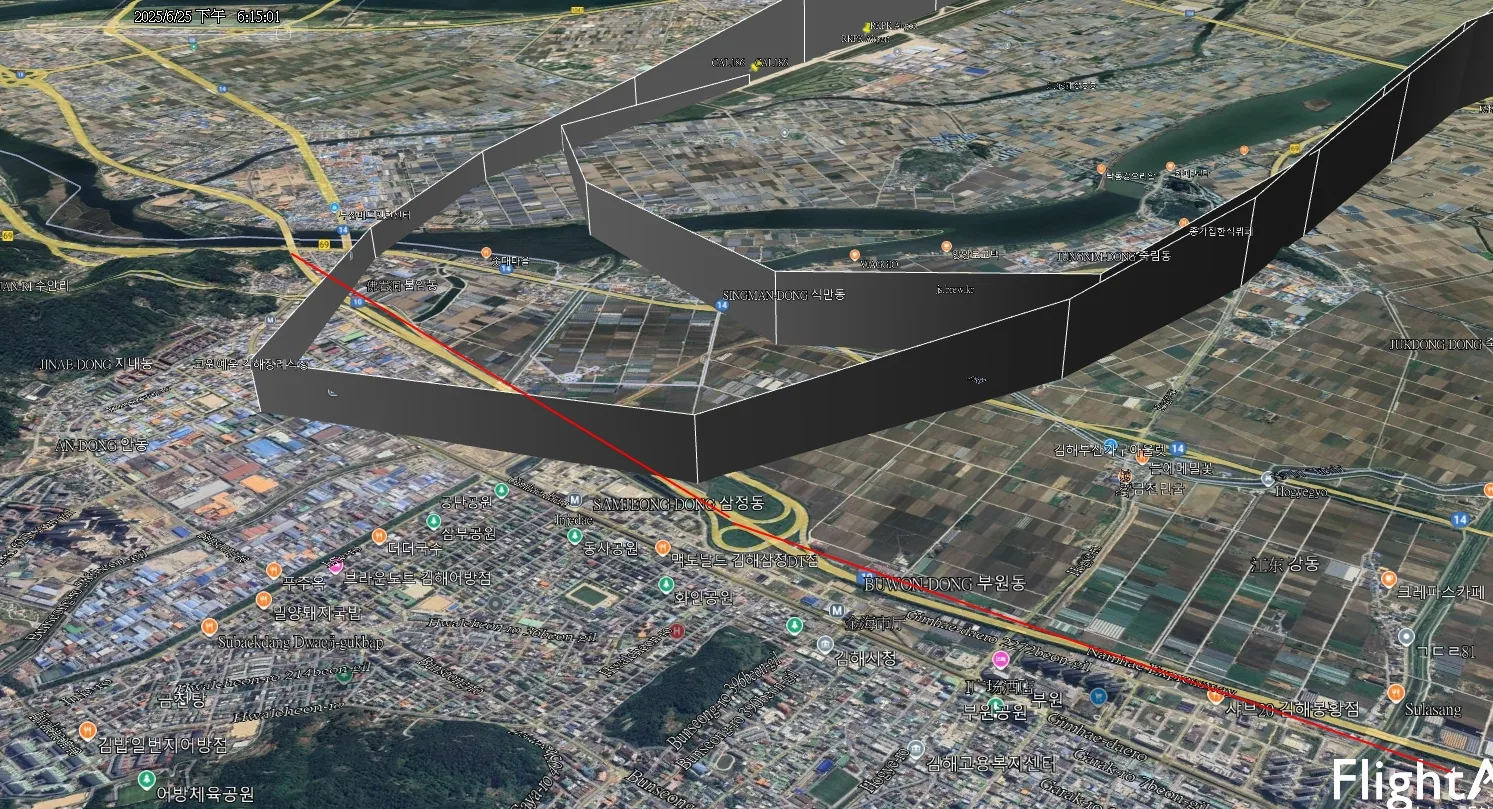 航空事件簿 2025/6/25 華航CI186 釜山機場重飛 看飛航監控軟體資訊準確狀態：FlightAware 資料