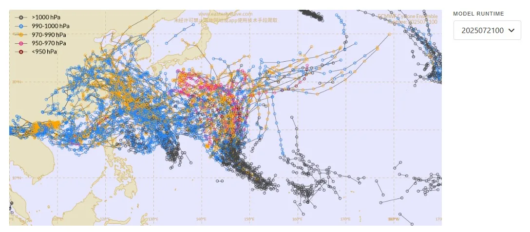 航空事件簿 2025 10.11.12 號颱風：7/21 系集分析