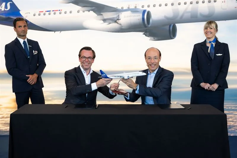北歐航空 (SAS) 下訂55 架巴西航空工業 (Embraer) 飛機，為未來發展與區域連結注入動力 - 這裡胡說 JL TALKS