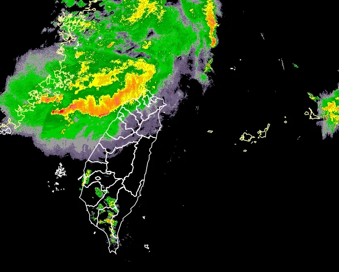 這個雨帶卡在桃園機場23跑道進場路線